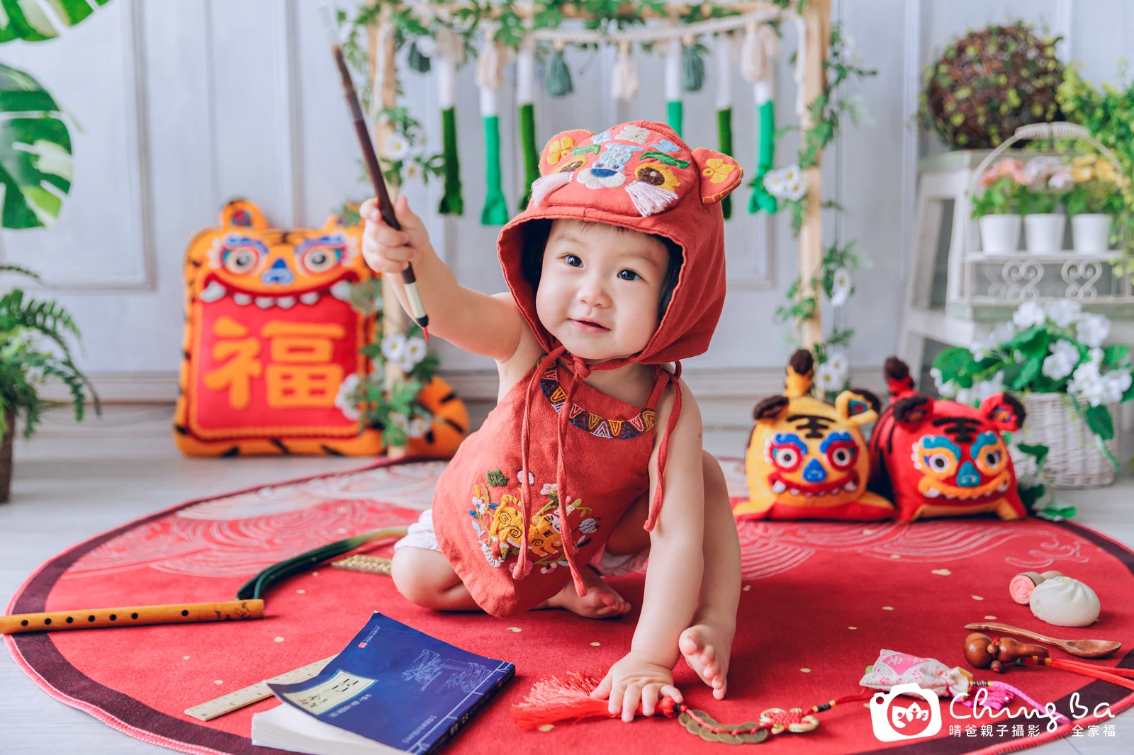 小家庭抓周拍作品|2023 年春季|晴爸親子攝影