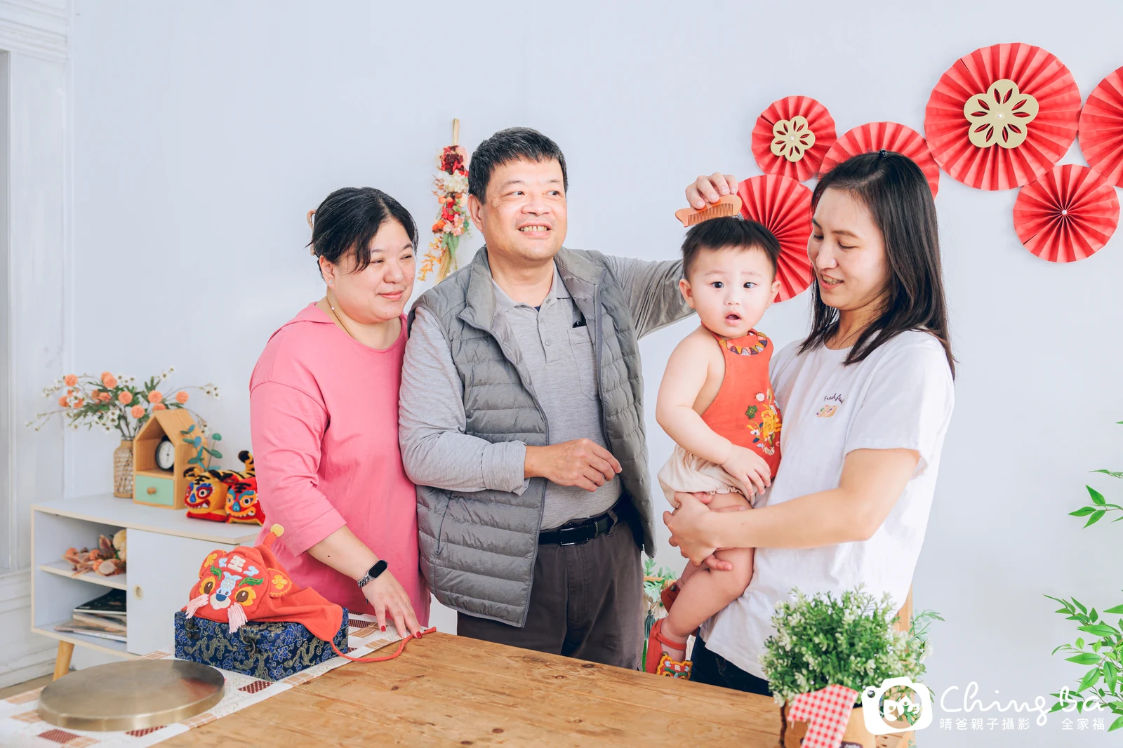 沐沐在台中拍小家庭抓周的珍貴一刻