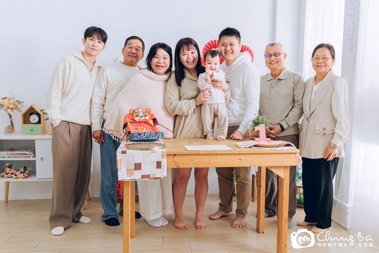 熙周歲抓周儀式的紀錄（2024 年春季）