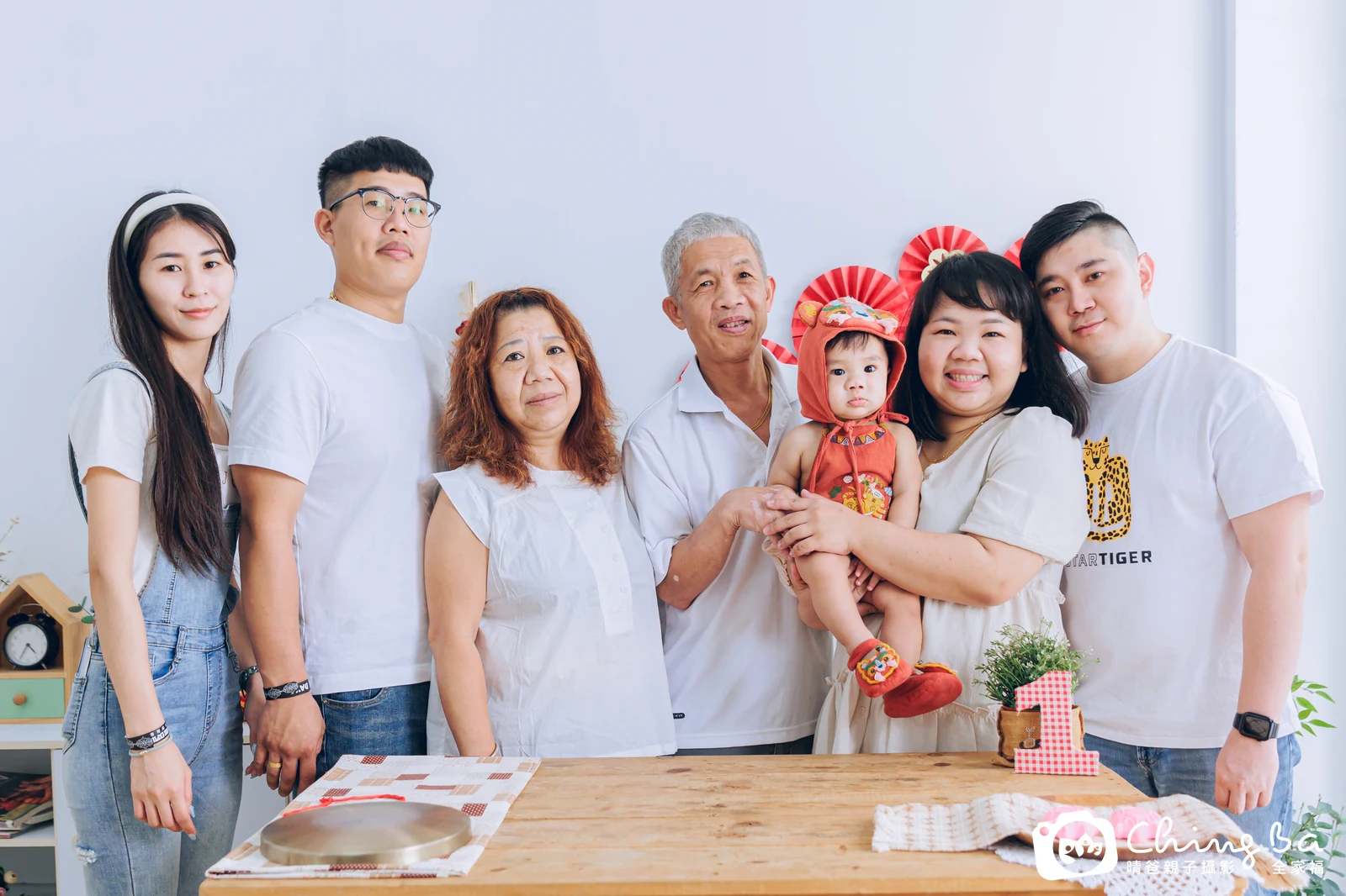 旂旂 1 歲寶貝 台中小家庭抓周紀念照｜晴爸親子攝影