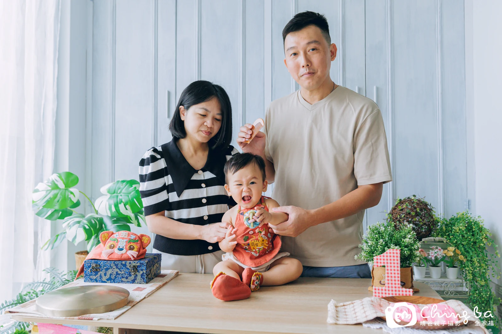 Q寶周歲抓周儀式的紀錄(2025 年夏季)