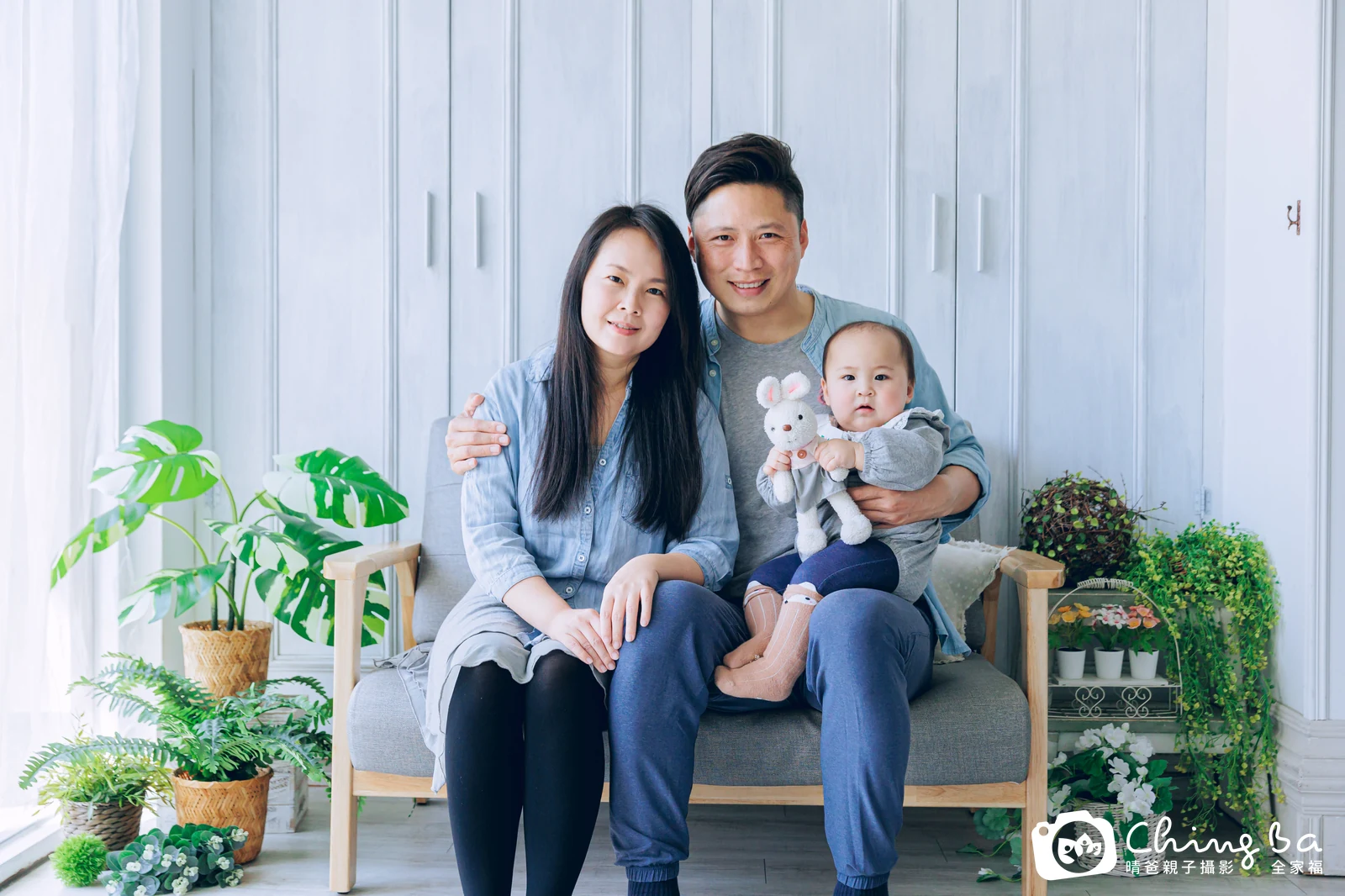 唯一的台中小家庭抓周拍攝現場