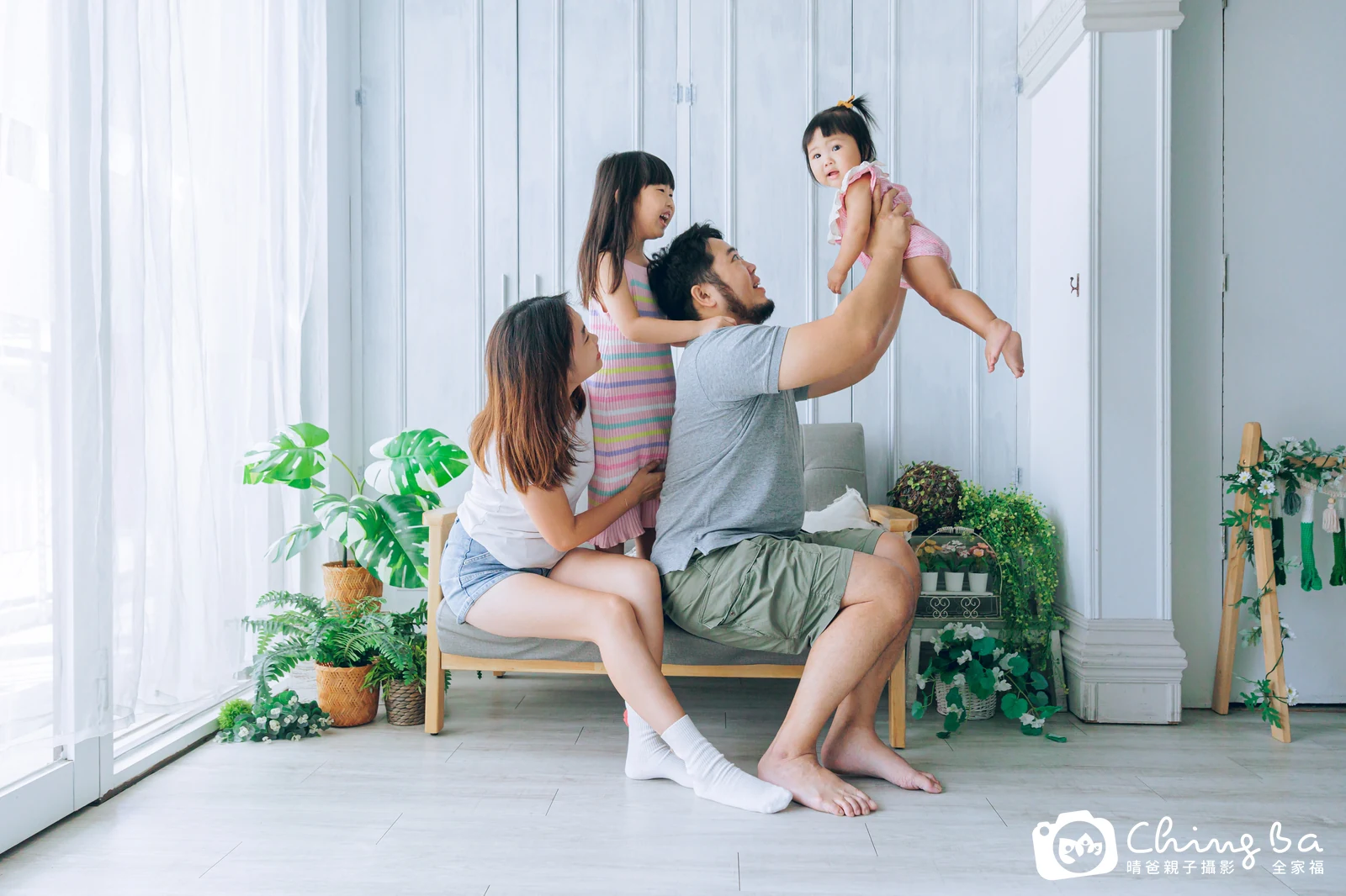 Ollie的台中小家庭抓周拍攝現場