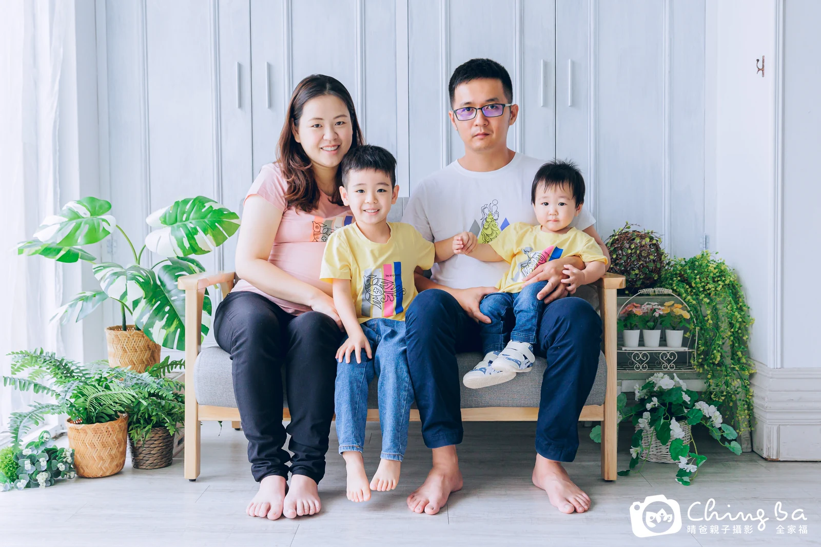 陞的台中小家庭抓周拍攝現場