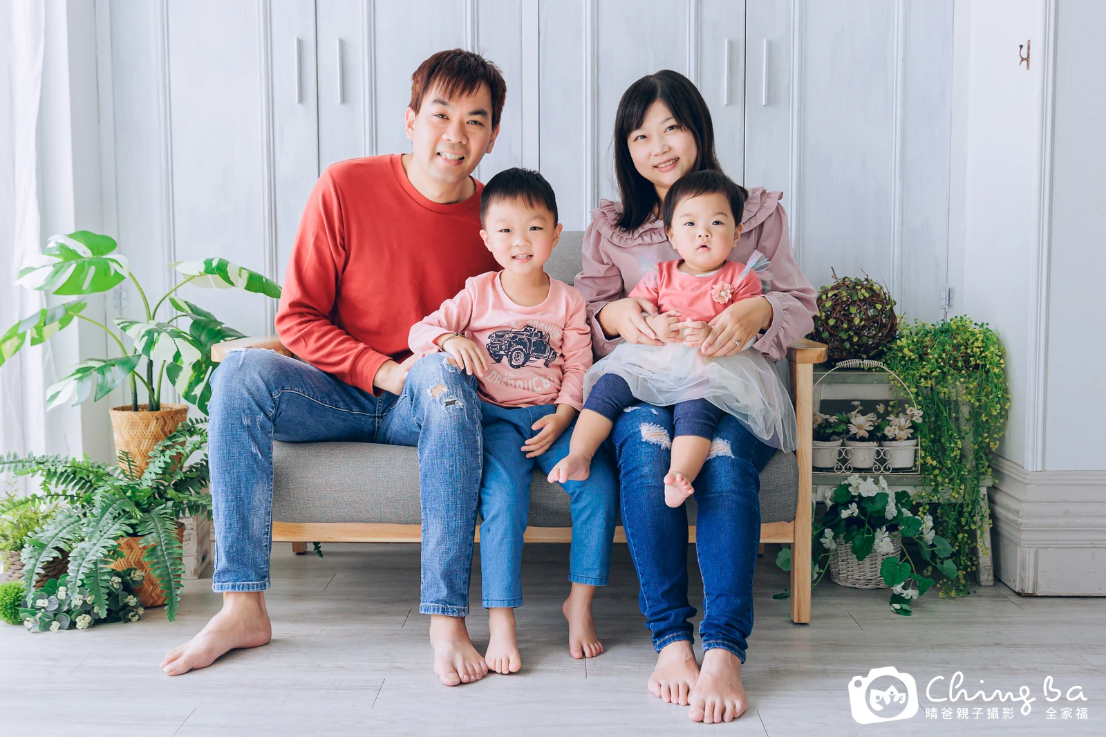 芸的台中小家庭抓周拍攝現場
