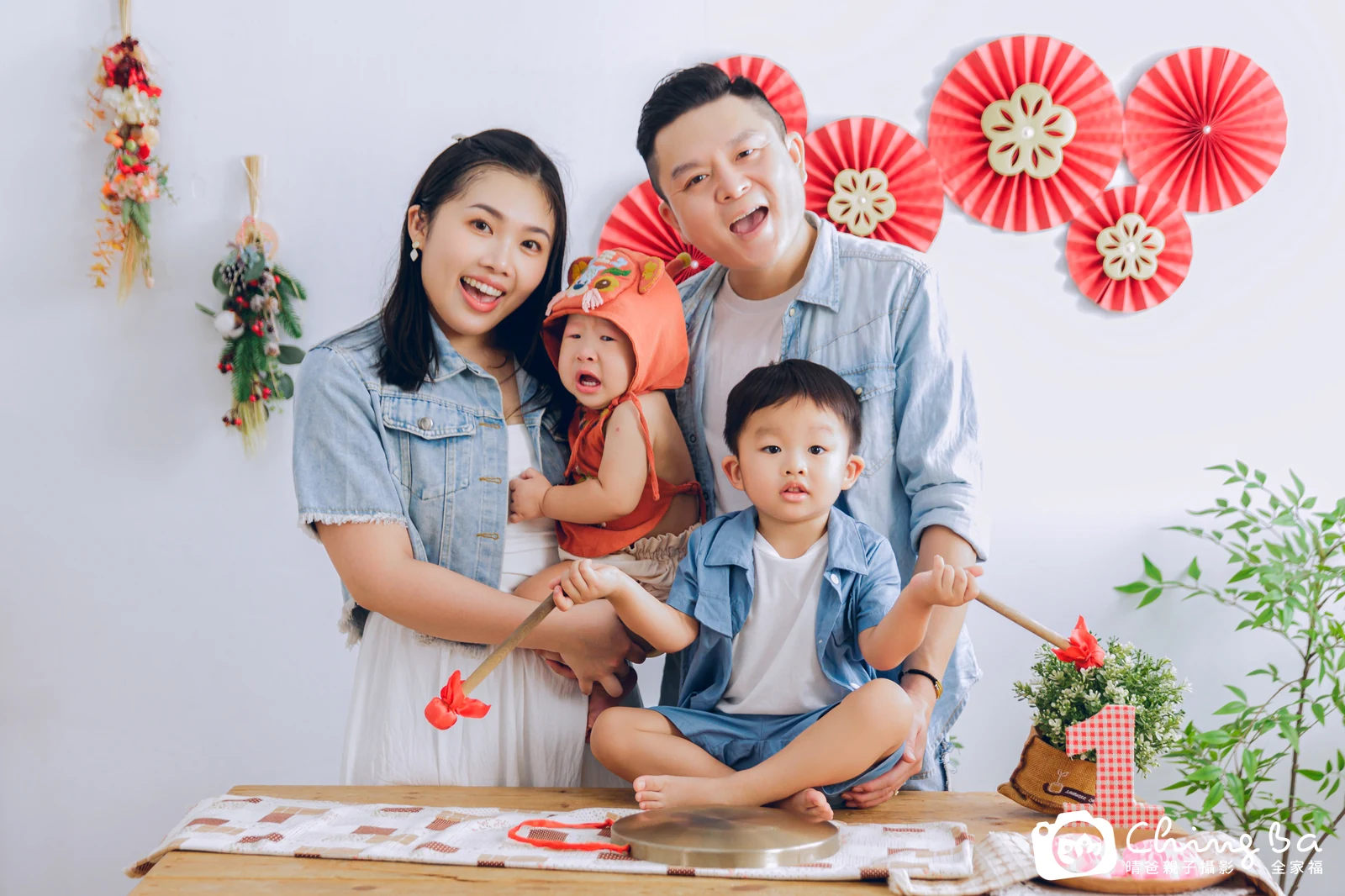 澄澄的抓周時光——晴爸親子攝影