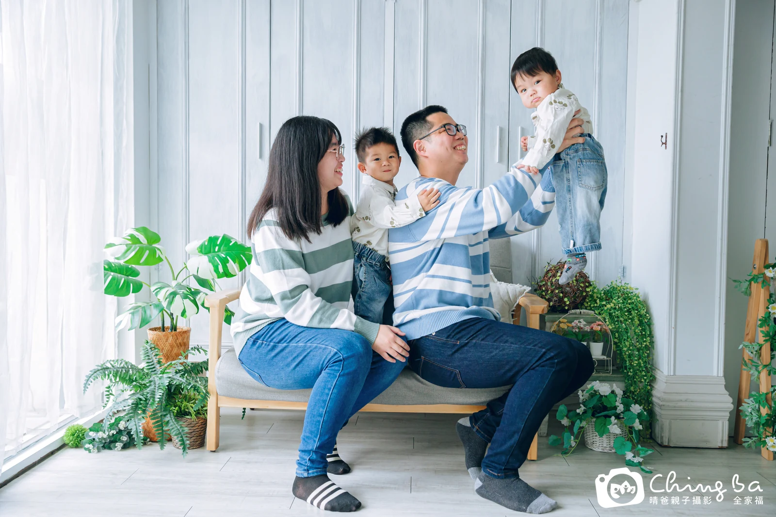 安安的台中小家庭抓周拍攝現場
