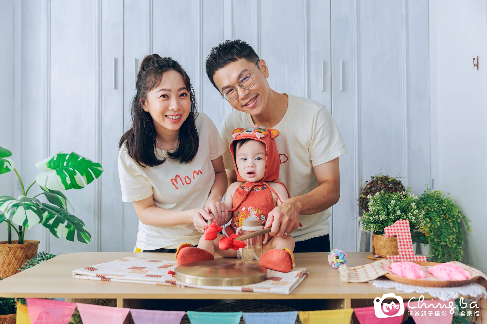 小家庭抓周拍作品｜2025 年秋季｜晴爸親子攝影
