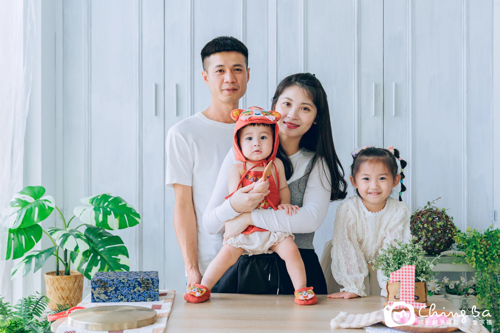 楷楷的台中小家庭抓周拍攝現場