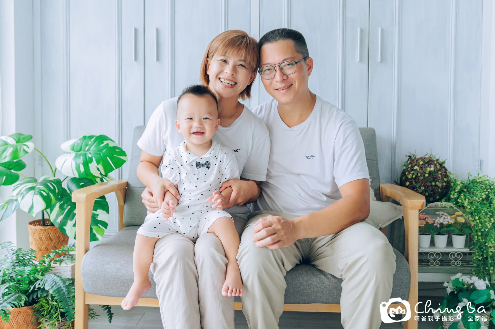 星星的台中小家庭抓周拍攝現場