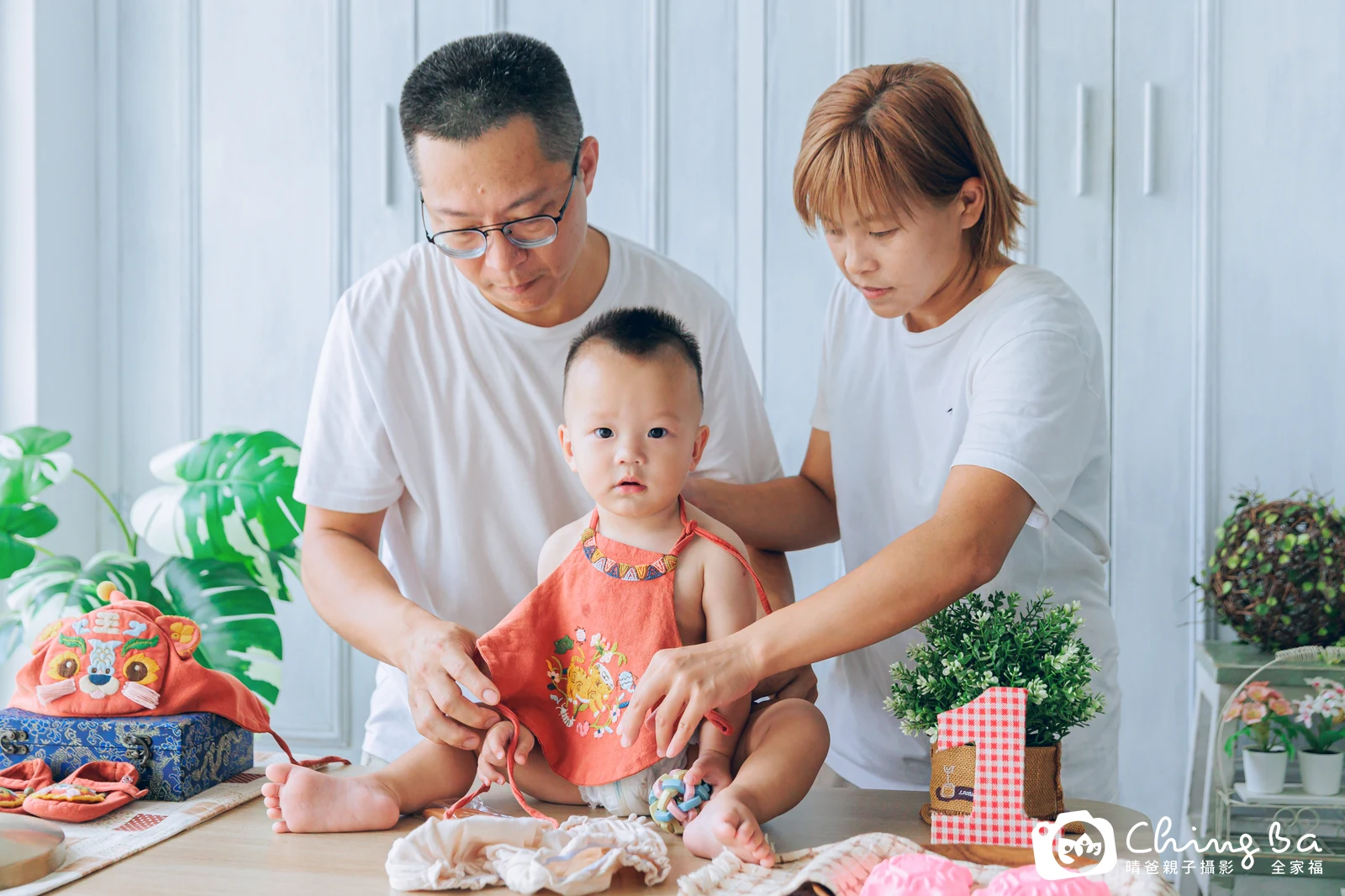 星星周歲抓周儀式的紀錄（2025 年夏季）