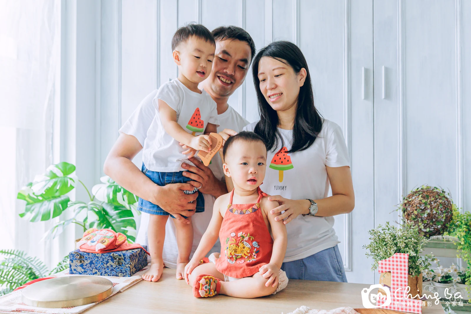 鈞鈞的抓周時光——晴爸親子攝影