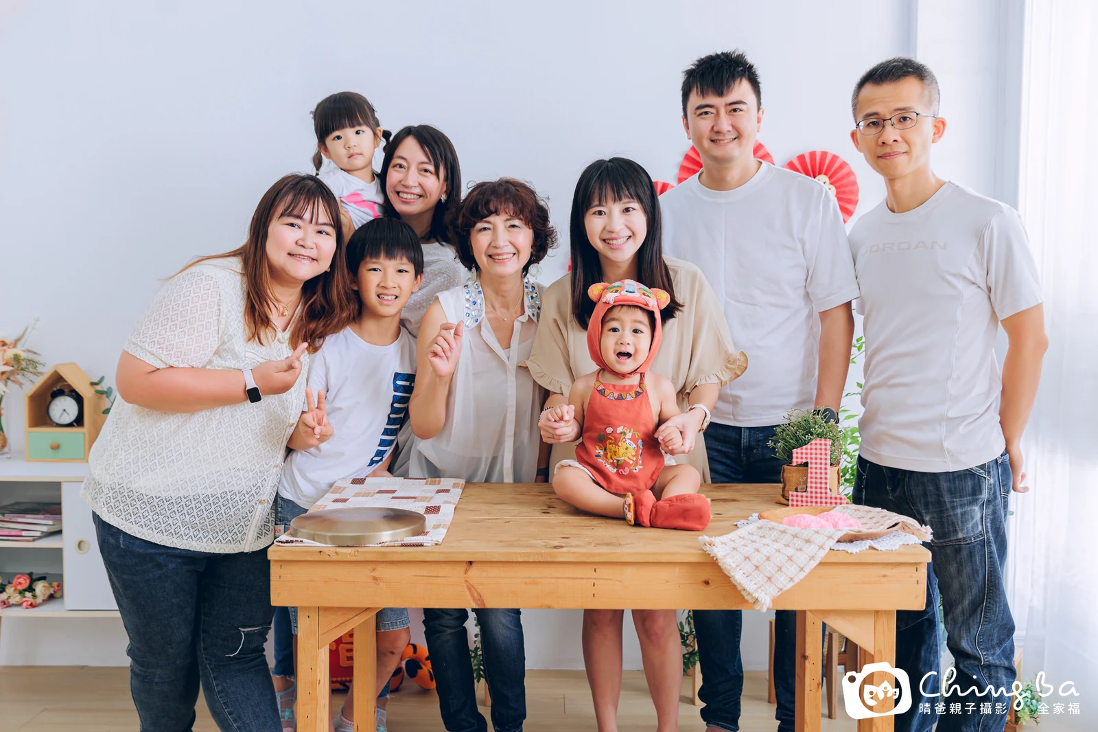 小家庭抓周拍作品｜2024 年春季｜晴爸親子攝影
