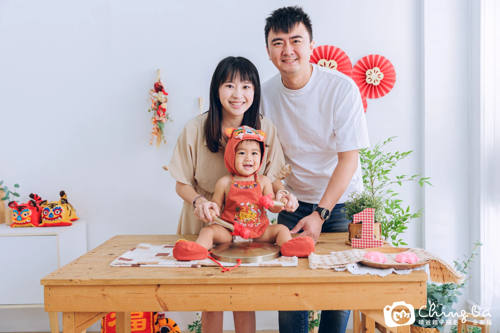昕周歲抓周儀式的紀錄（2024 年春季）