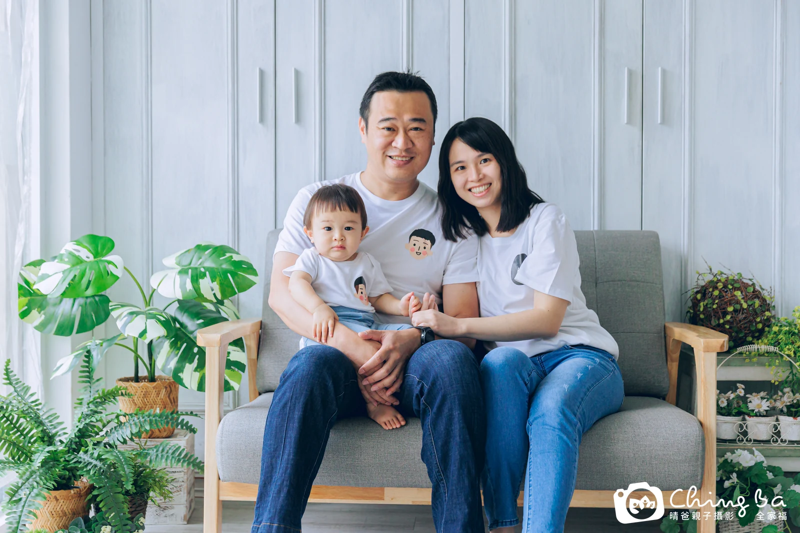 牛牛的台中小家庭抓周拍攝現場