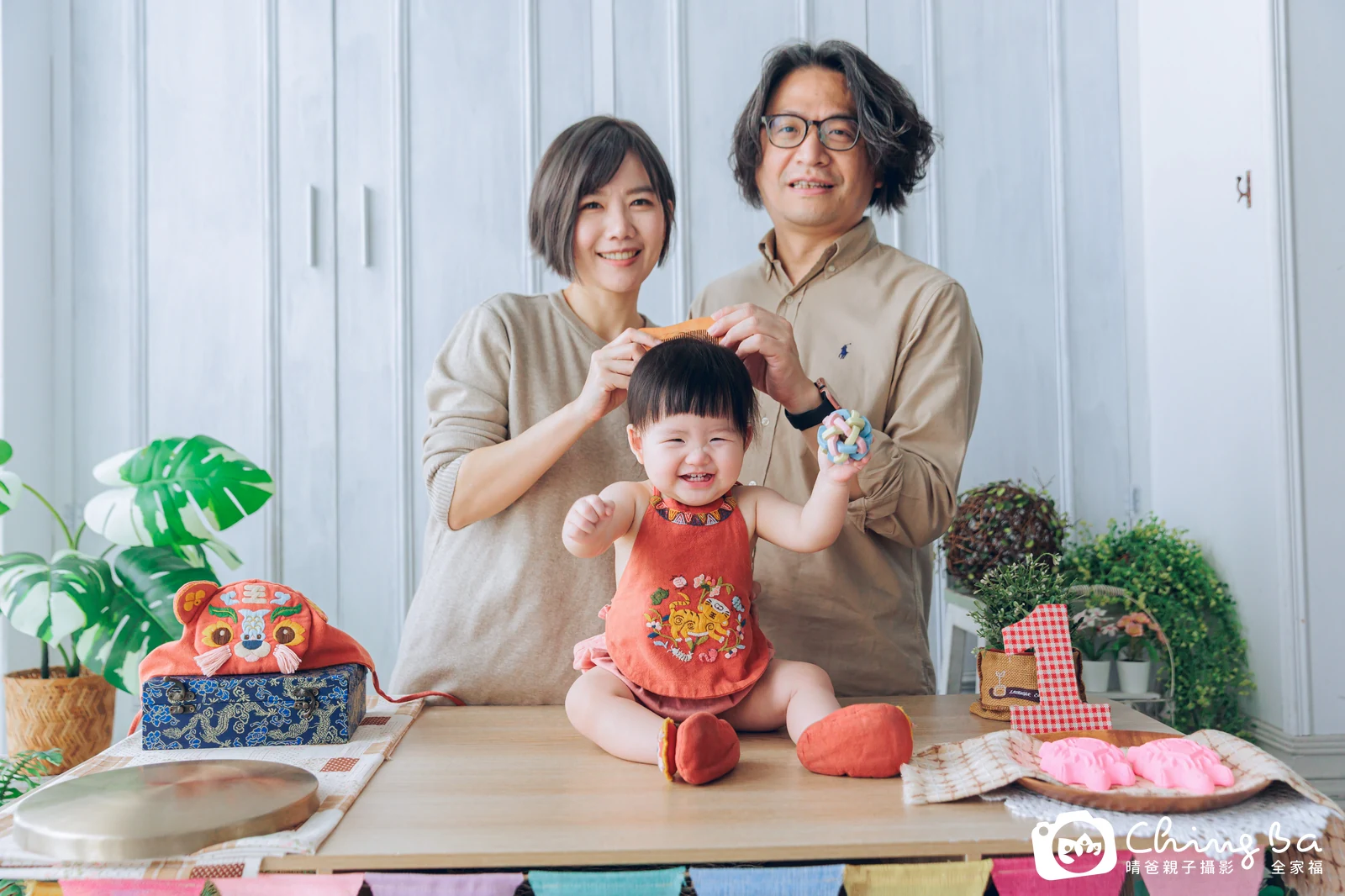 小泡芙周歲抓周儀式的紀錄(2025 年春季)