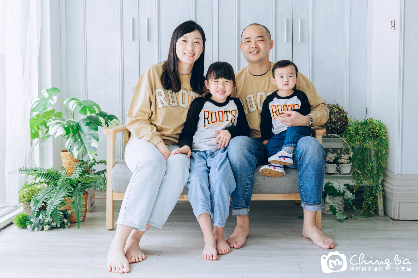 崴的台中小家庭抓周拍攝現場