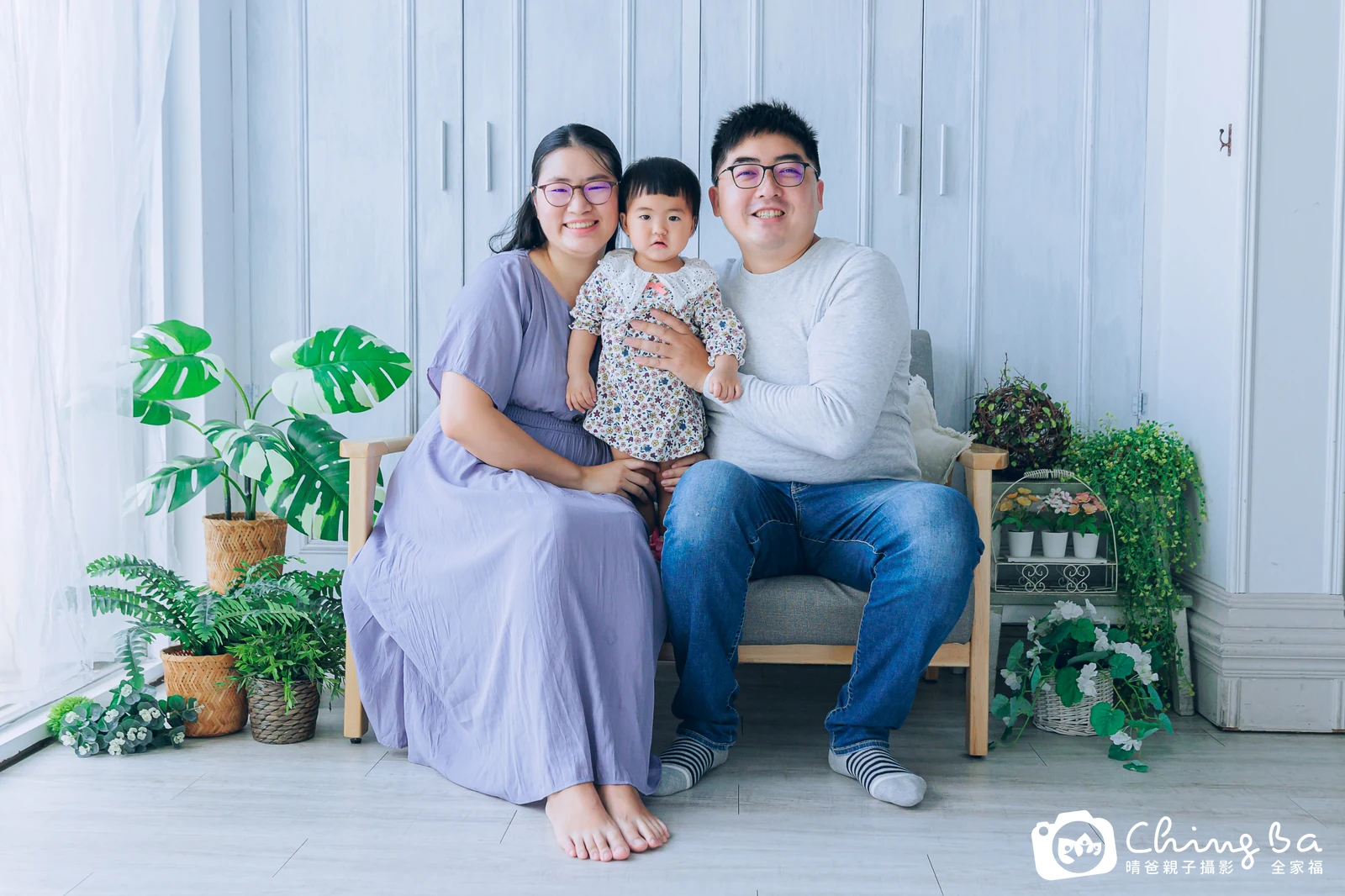 小銨 1 歲寶貝 台中小家庭抓周紀念照｜晴爸親子攝影