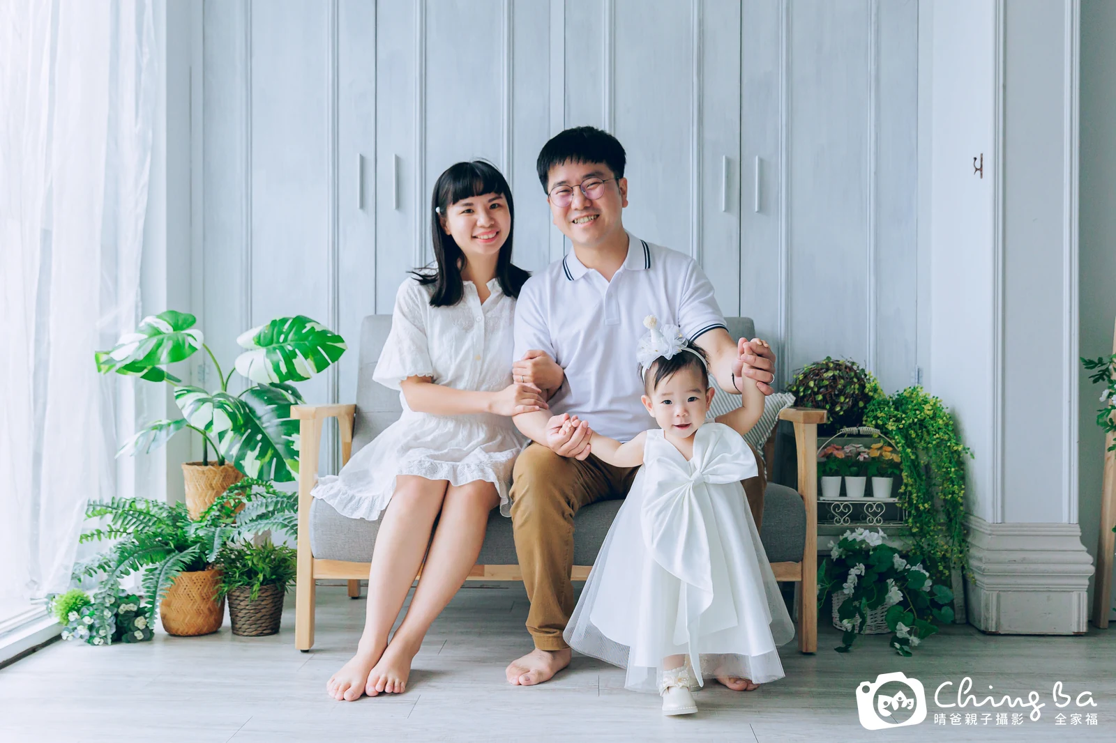 寧寧的台中小家庭抓周拍攝現場