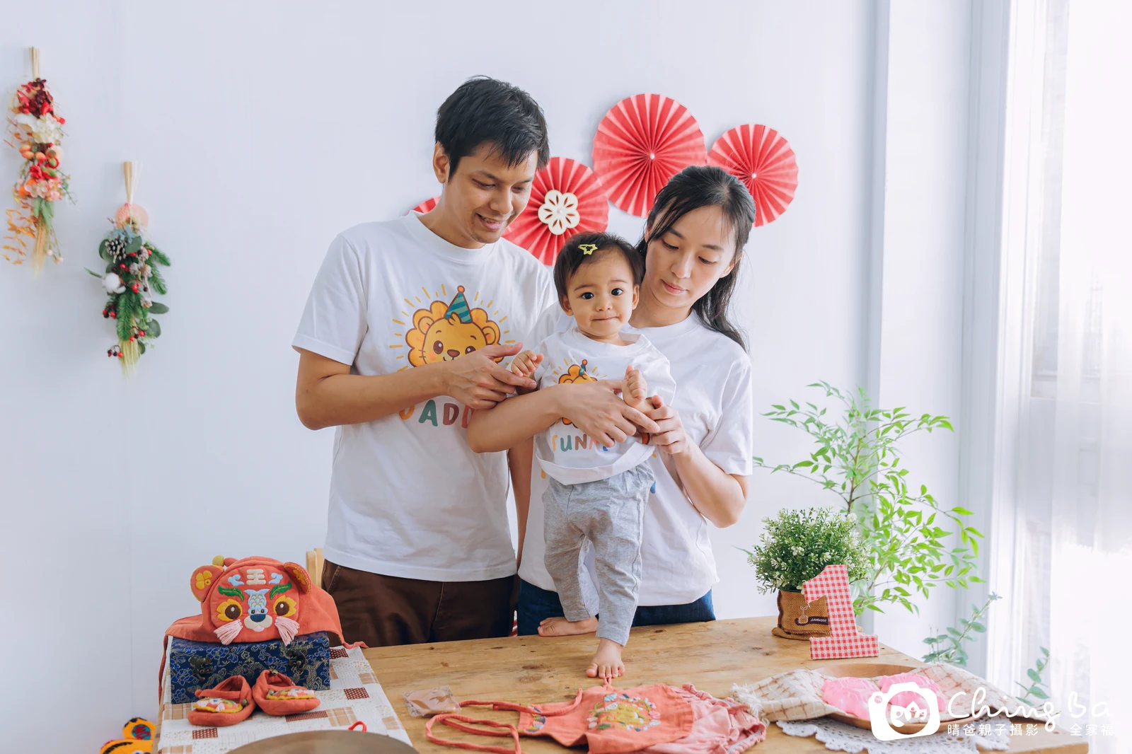 Sunny的台中小家庭抓周拍攝現場
