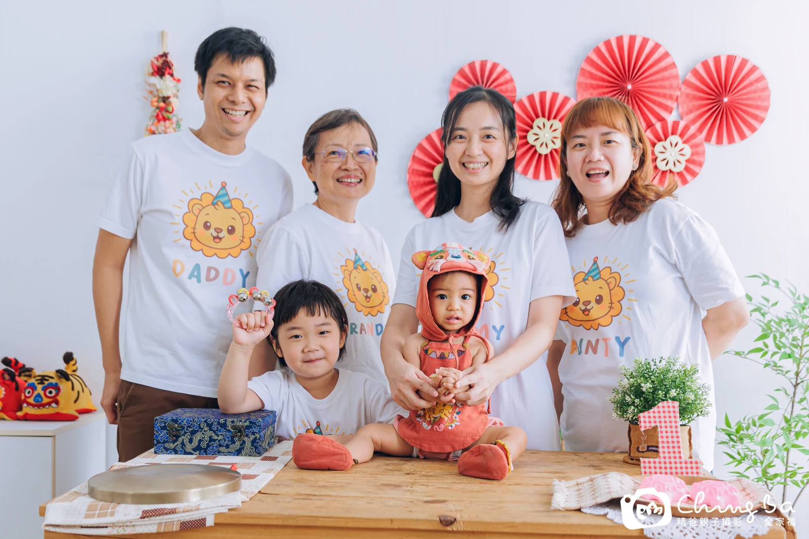 Sunny的台中小家庭抓周拍攝現場