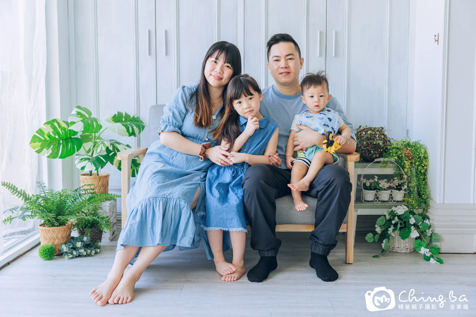 均均的台中小家庭抓周拍攝現場