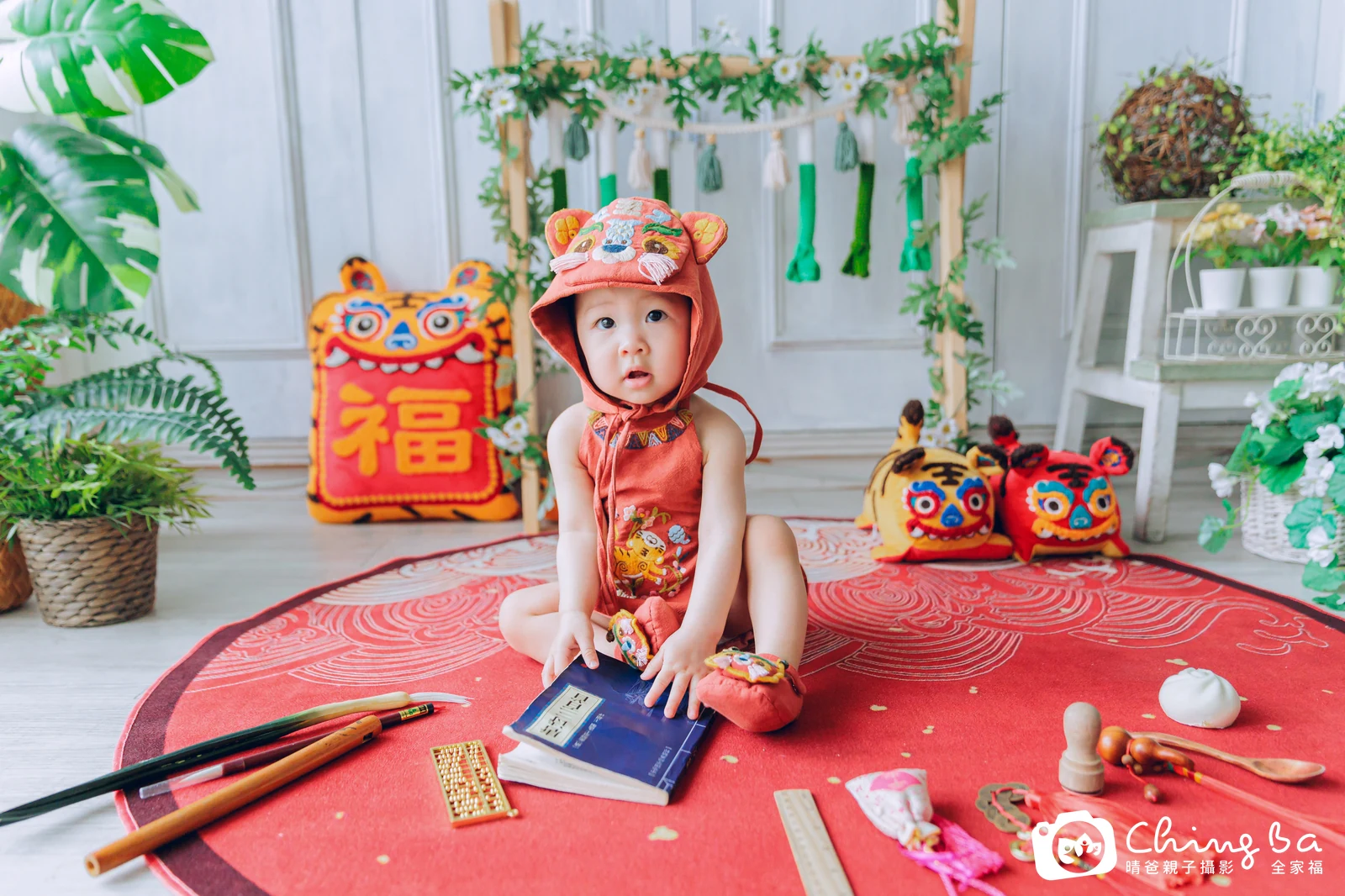 亭亭的抓周時光——晴爸親子攝影