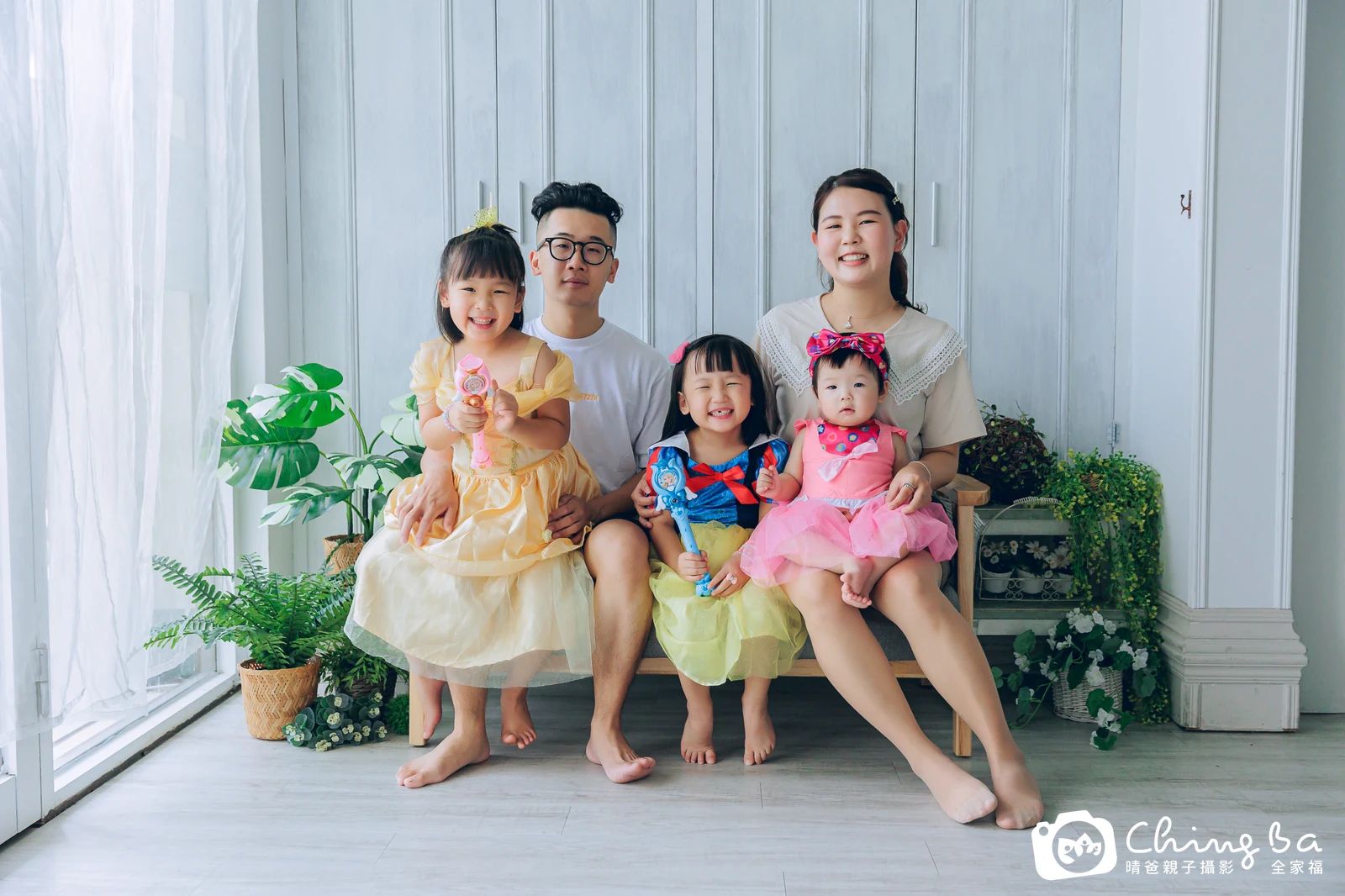 安的台中小家庭抓周拍攝現場