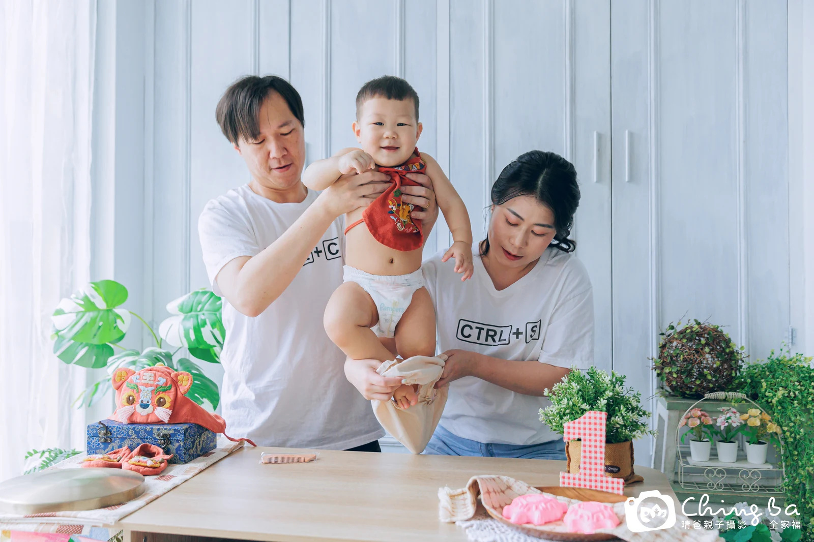 胖弟的抓周時光——晴爸親子攝影