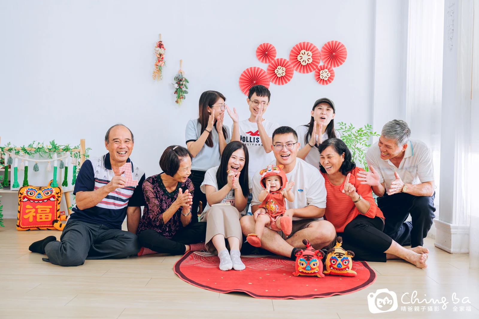 小家庭抓周拍作品｜2025 年冬季｜晴爸親子攝影