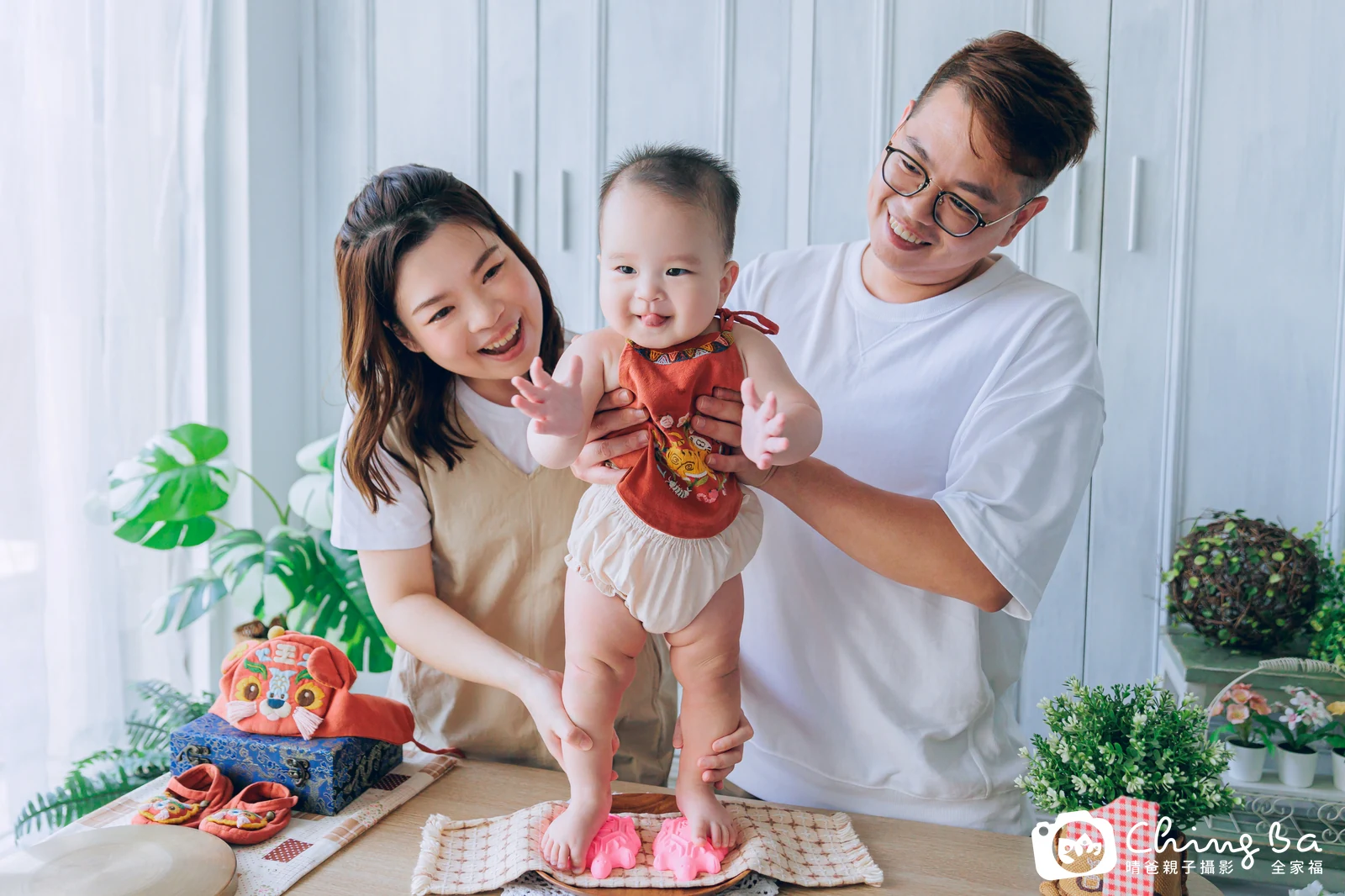 小家庭抓周拍作品｜2025 年夏季｜晴爸親子攝影
