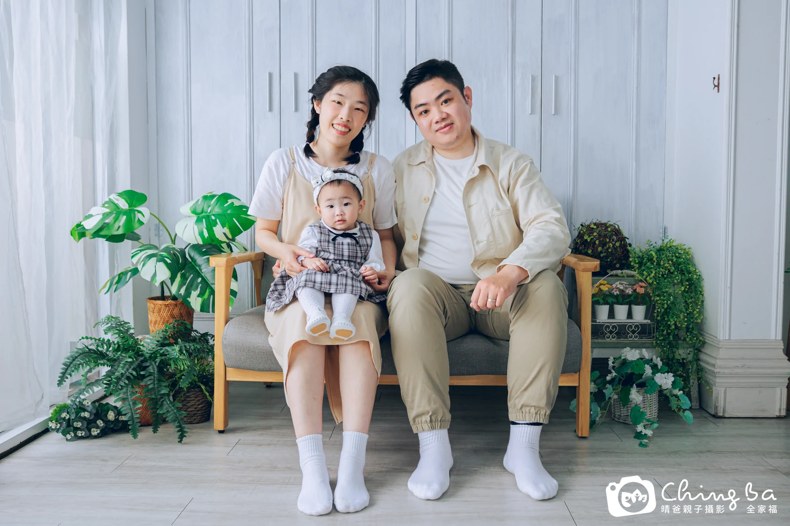 星星的台中小家庭抓周拍攝現場