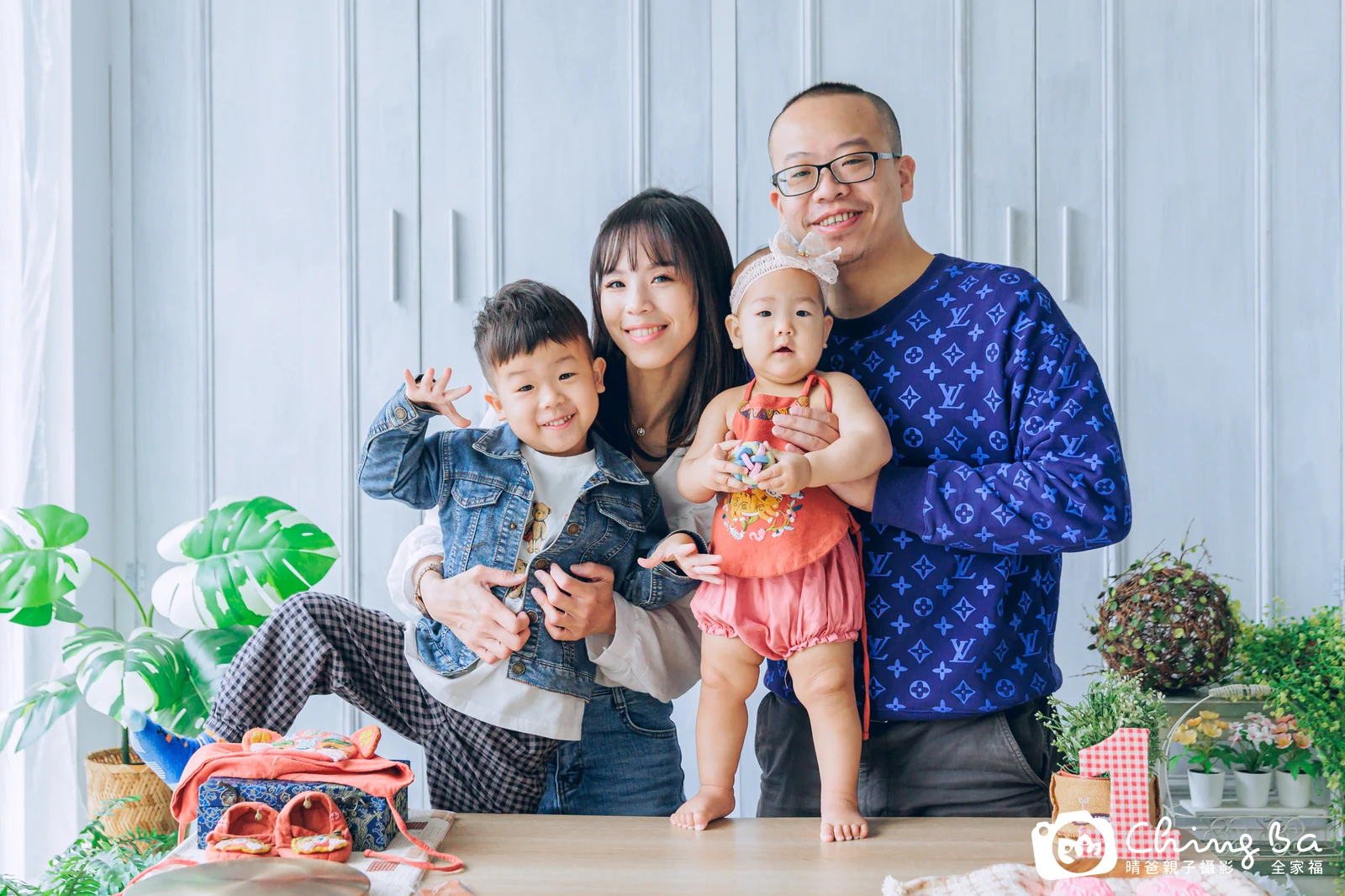 妡 1 歲寶貝 台中小家庭抓周紀念照｜晴爸親子攝影
