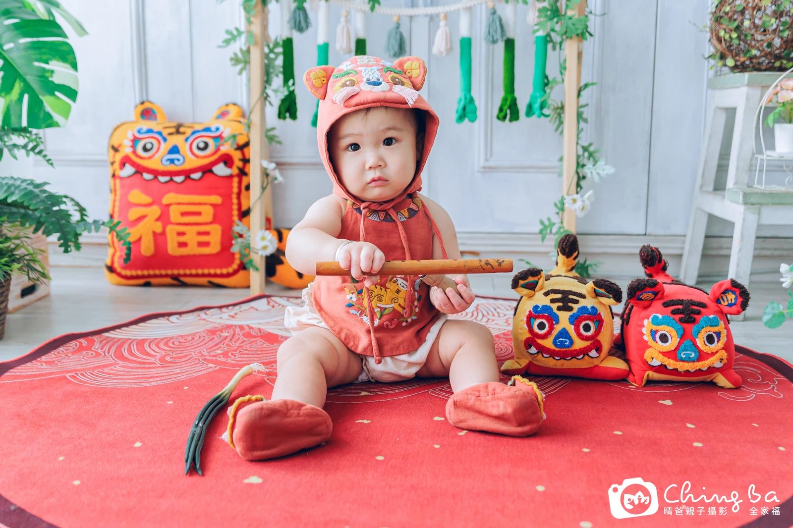 叡叡周歲抓周儀式的紀錄(2024 年冬季)
