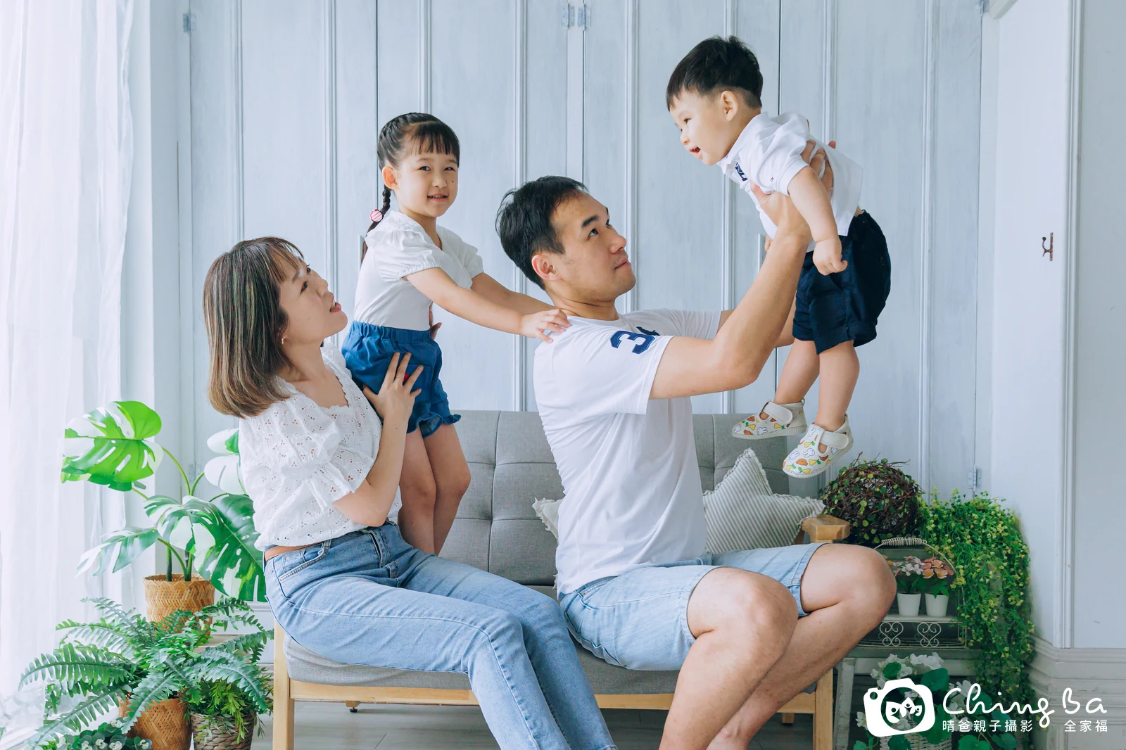 晨晨的台中小家庭抓周拍攝現場