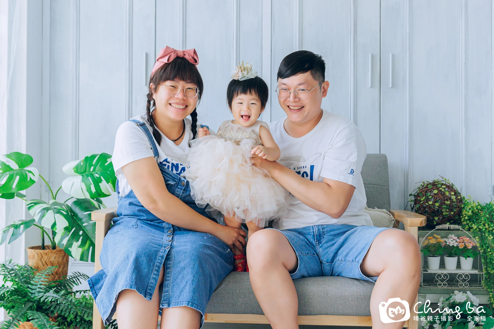 瑤的台中小家庭抓周拍攝現場