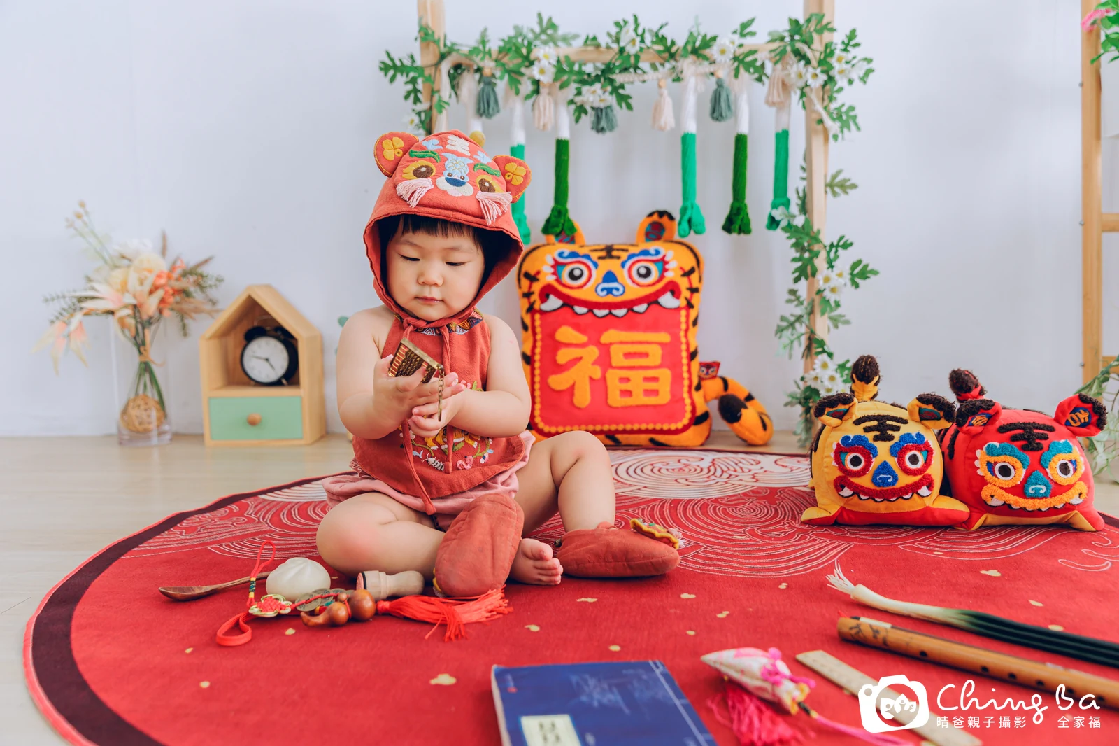 瑤的抓周時光——晴爸親子攝影