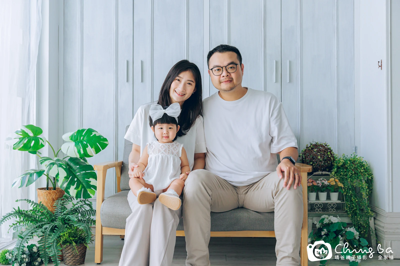 小栗子的台中小家庭抓周拍攝現場
