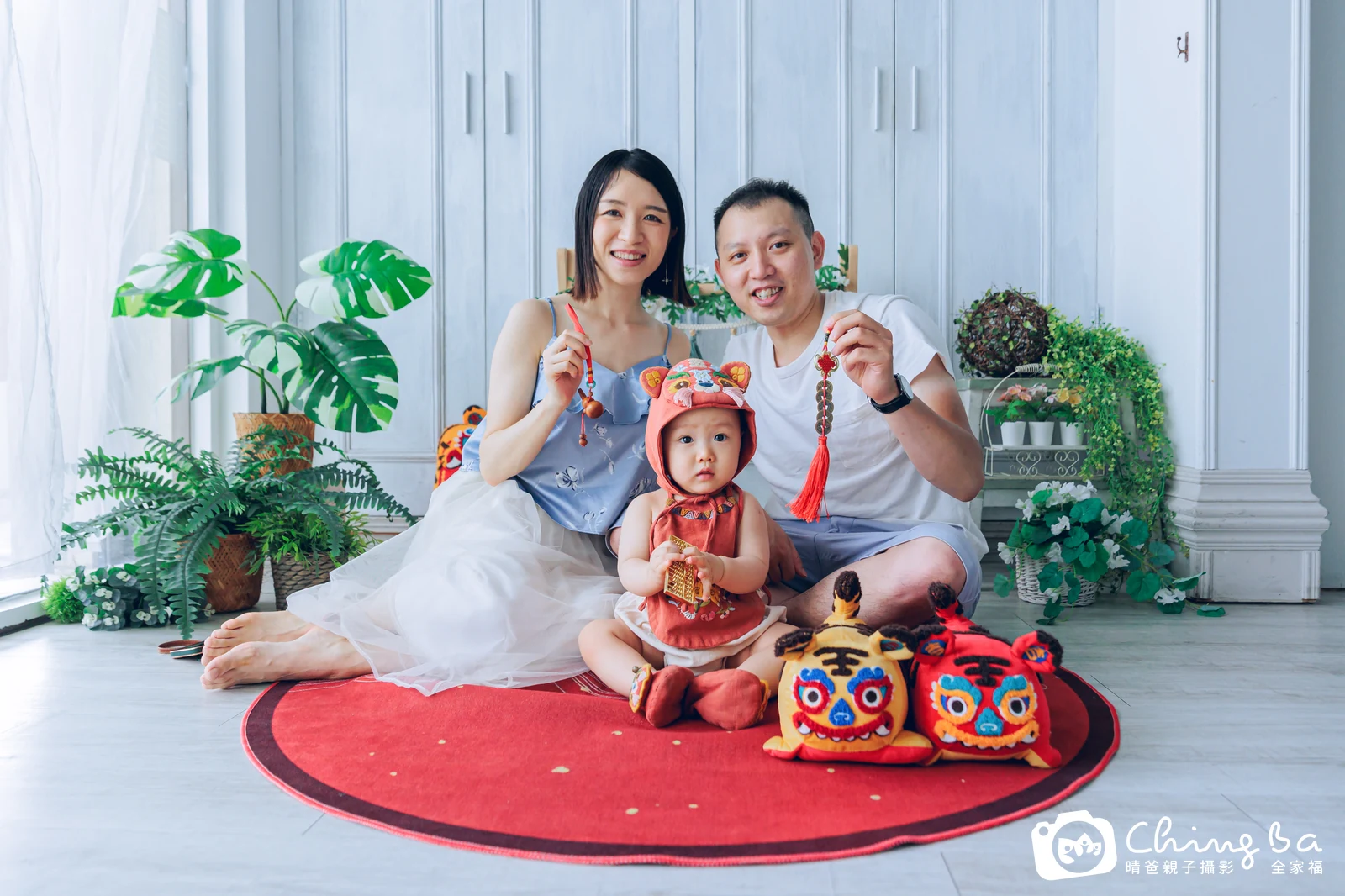 小家庭抓周拍作品|2024 年秋季|晴爸親子攝影