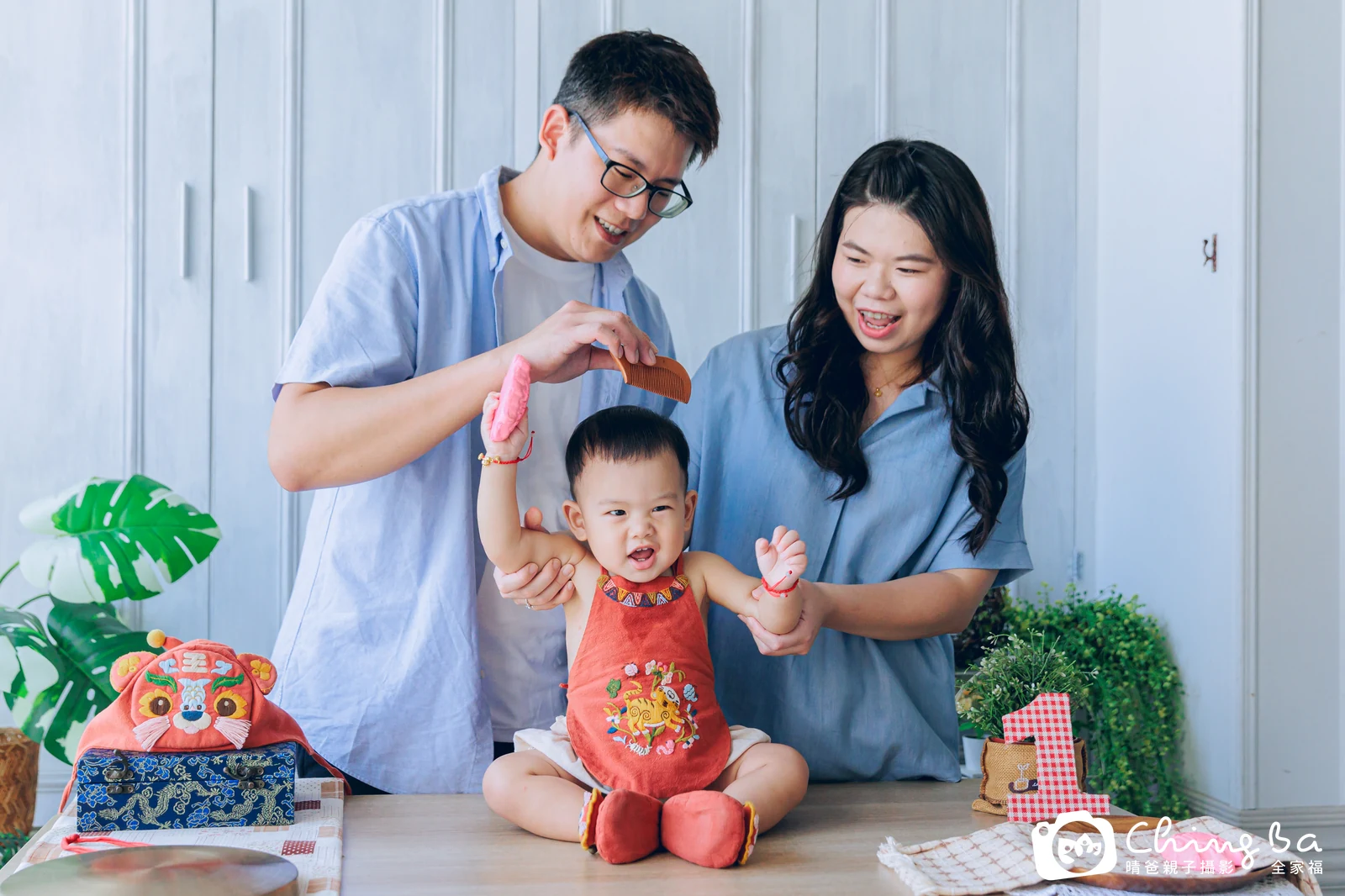 小饅頭的抓周時光——晴爸親子攝影