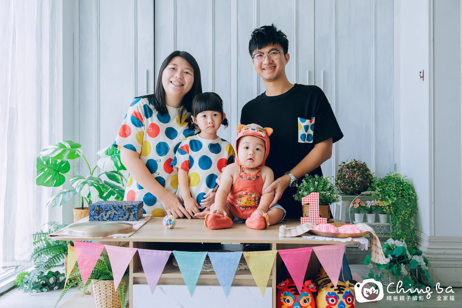 迪迪的台中小家庭抓周拍攝現場