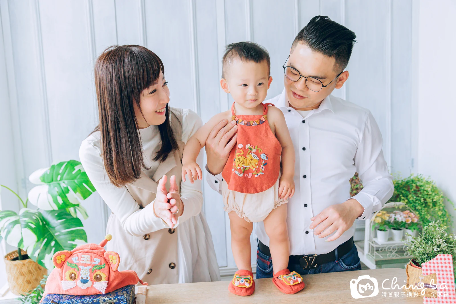 澄澄的抓周時光——晴爸親子攝影