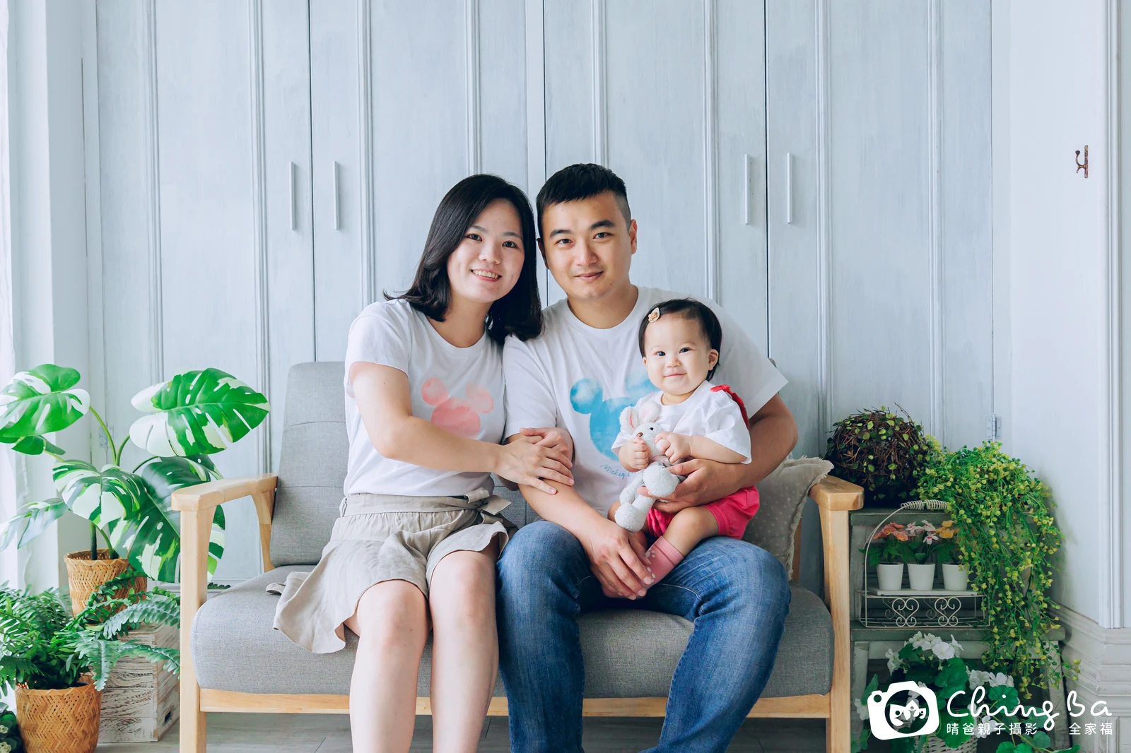 奷奷的台中小家庭抓周拍攝現場