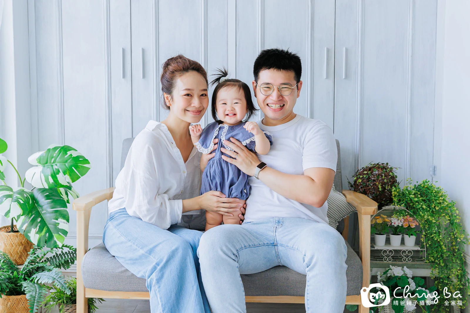 沐沐的台中小家庭抓周拍攝現場