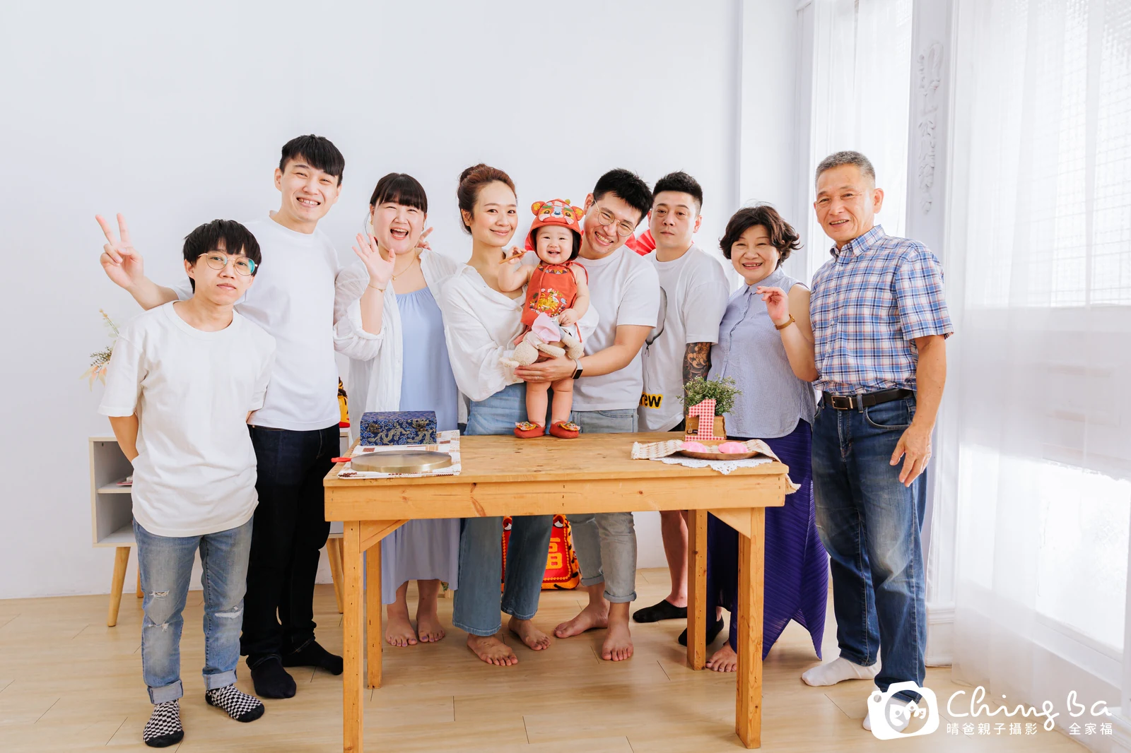 沐沐周歲抓周儀式的紀錄(2023 年秋季)