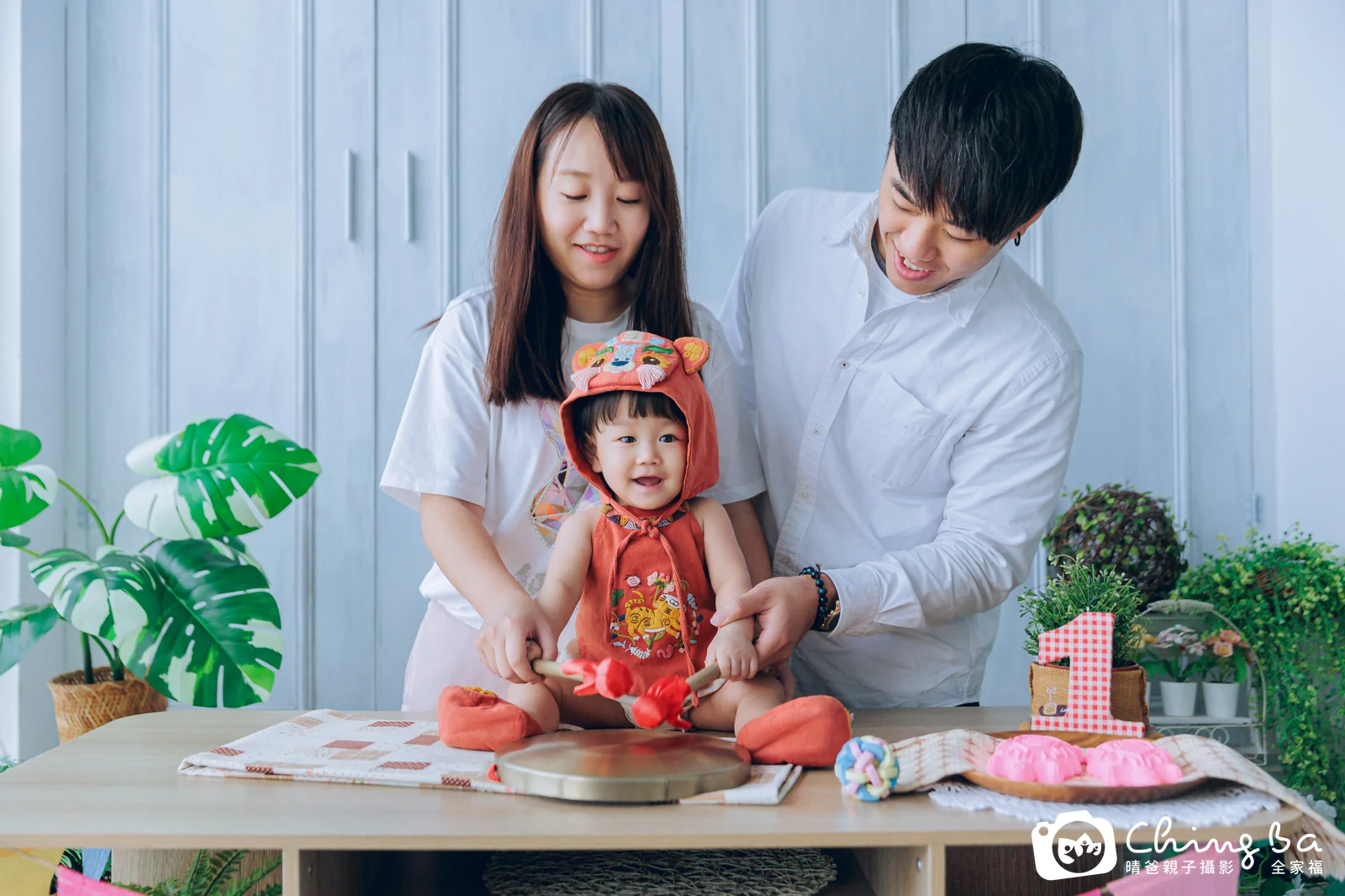 小家庭抓周拍作品｜2024 年冬季｜晴爸親子攝影