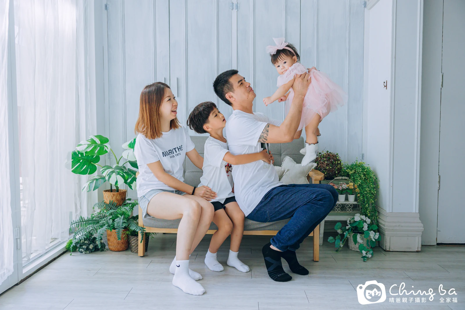 妹妹的台中小家庭抓周拍攝現場