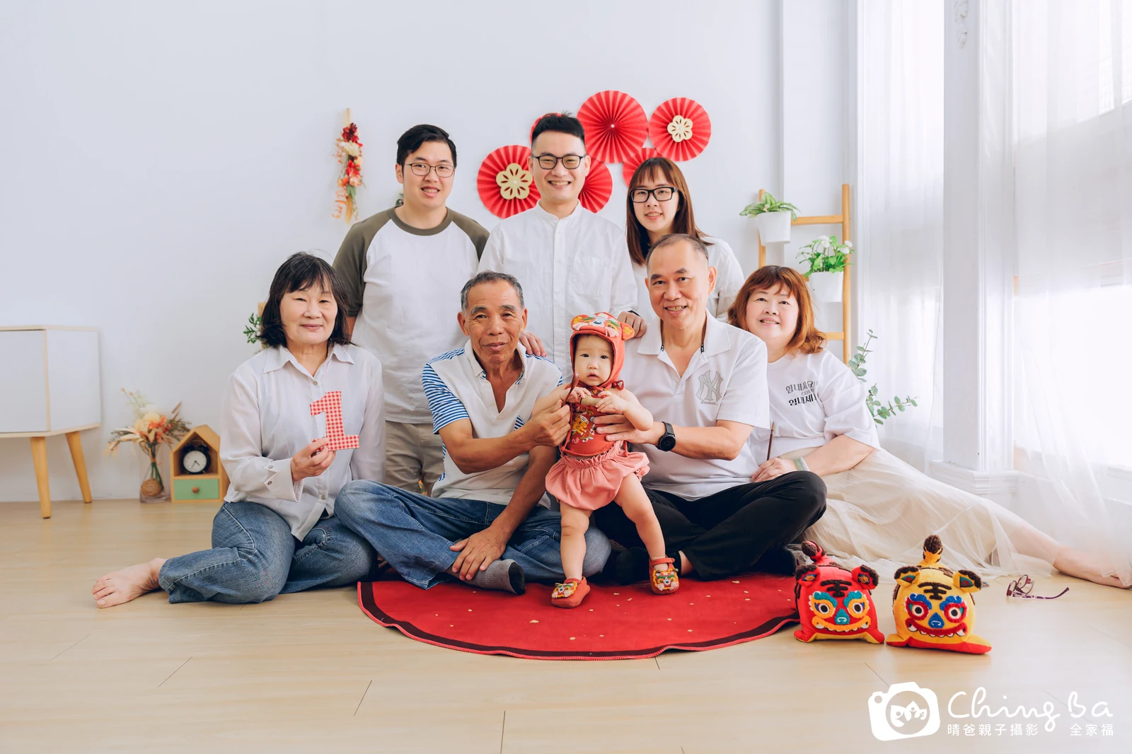 小家庭抓周拍作品|2023 年秋季|晴爸親子攝影