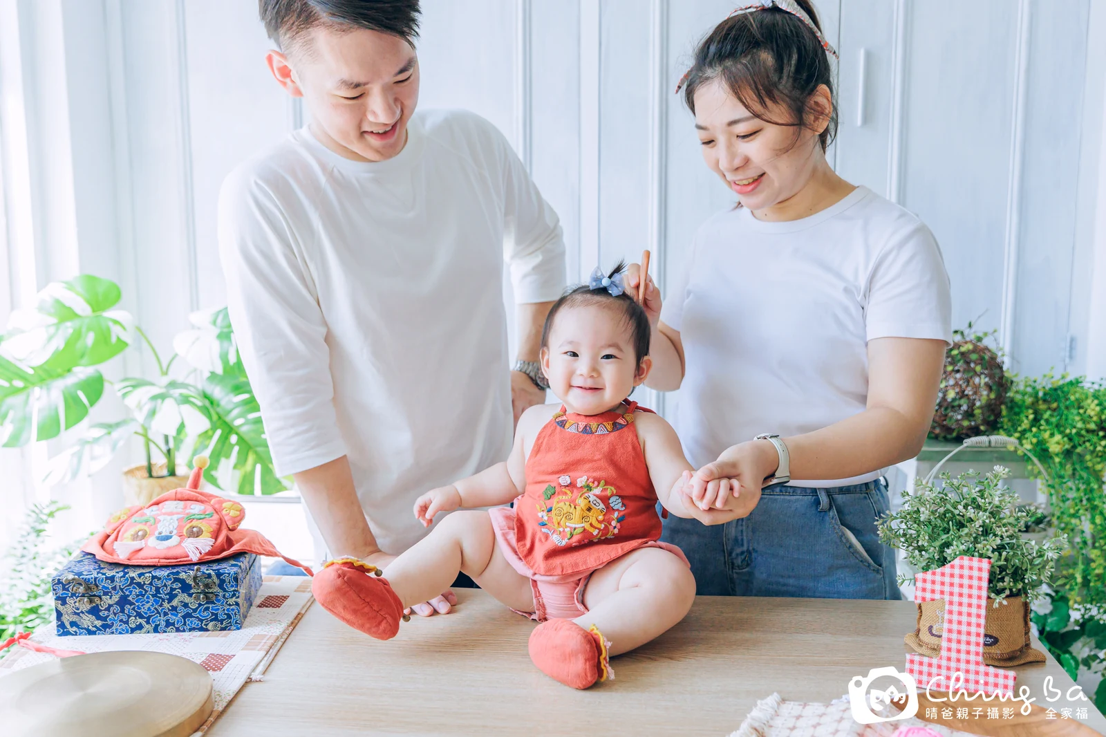 媗媗的抓周時光——晴爸親子攝影