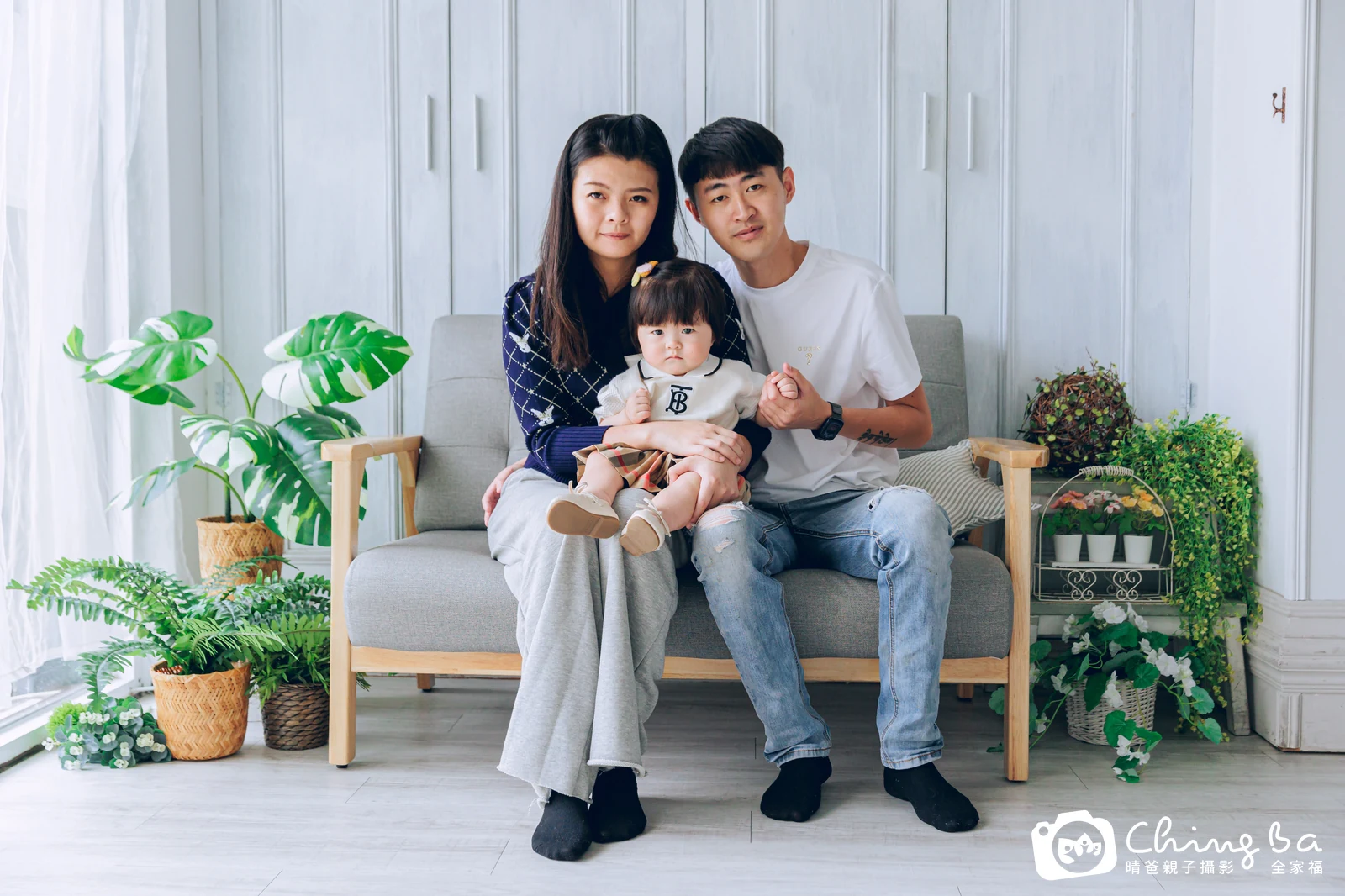 彤彤的台中小家庭抓周拍攝現場